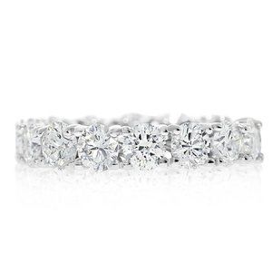 Diamond Eternity Ring Round 14K White Gold 3.90 TCW D/VS2